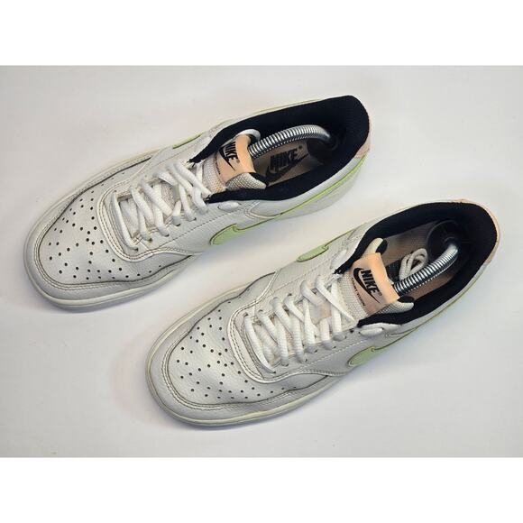 Nike Court Vision Low Womens Shoes, Sneakers, Size 8, Summit White/ Barely Volt - Picture 2 of 8